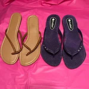 Charlotte Russe & Chatties Thong Sandal Lot